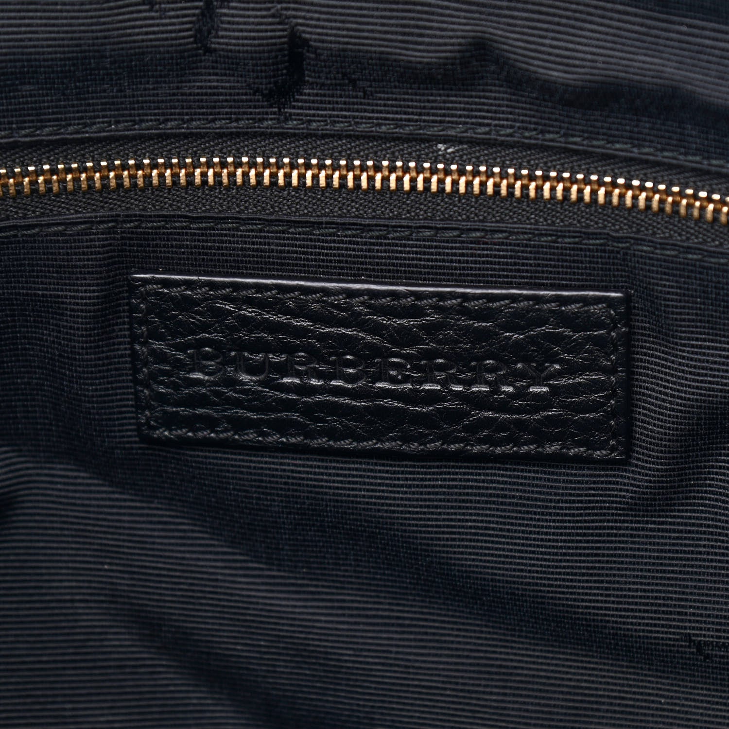 Burberry Heritage Grain Check Embossed Medium Dewsbury Tote Black 6 of 8