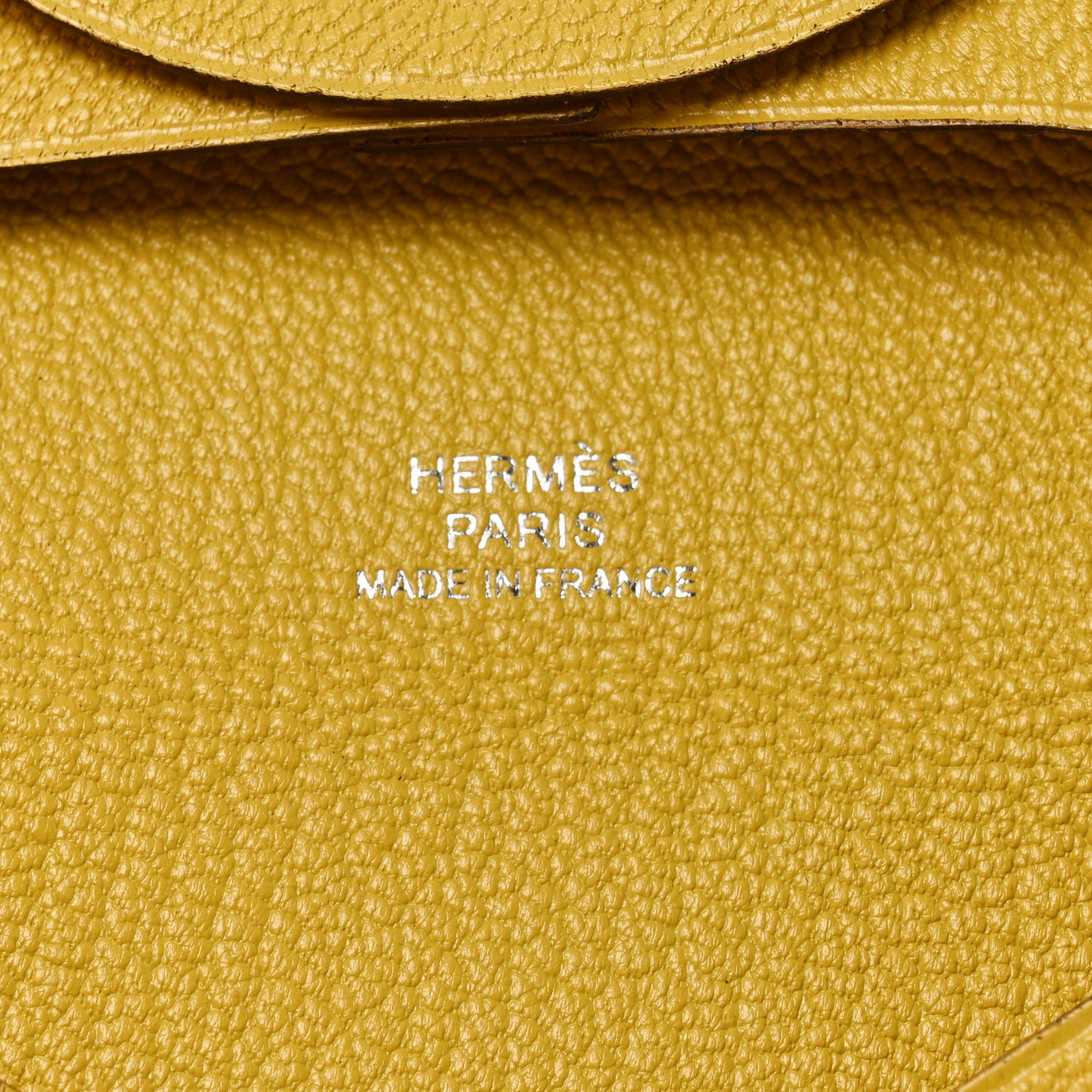 Chevre Mysore Bastia Coin Purse Jaune Ambre