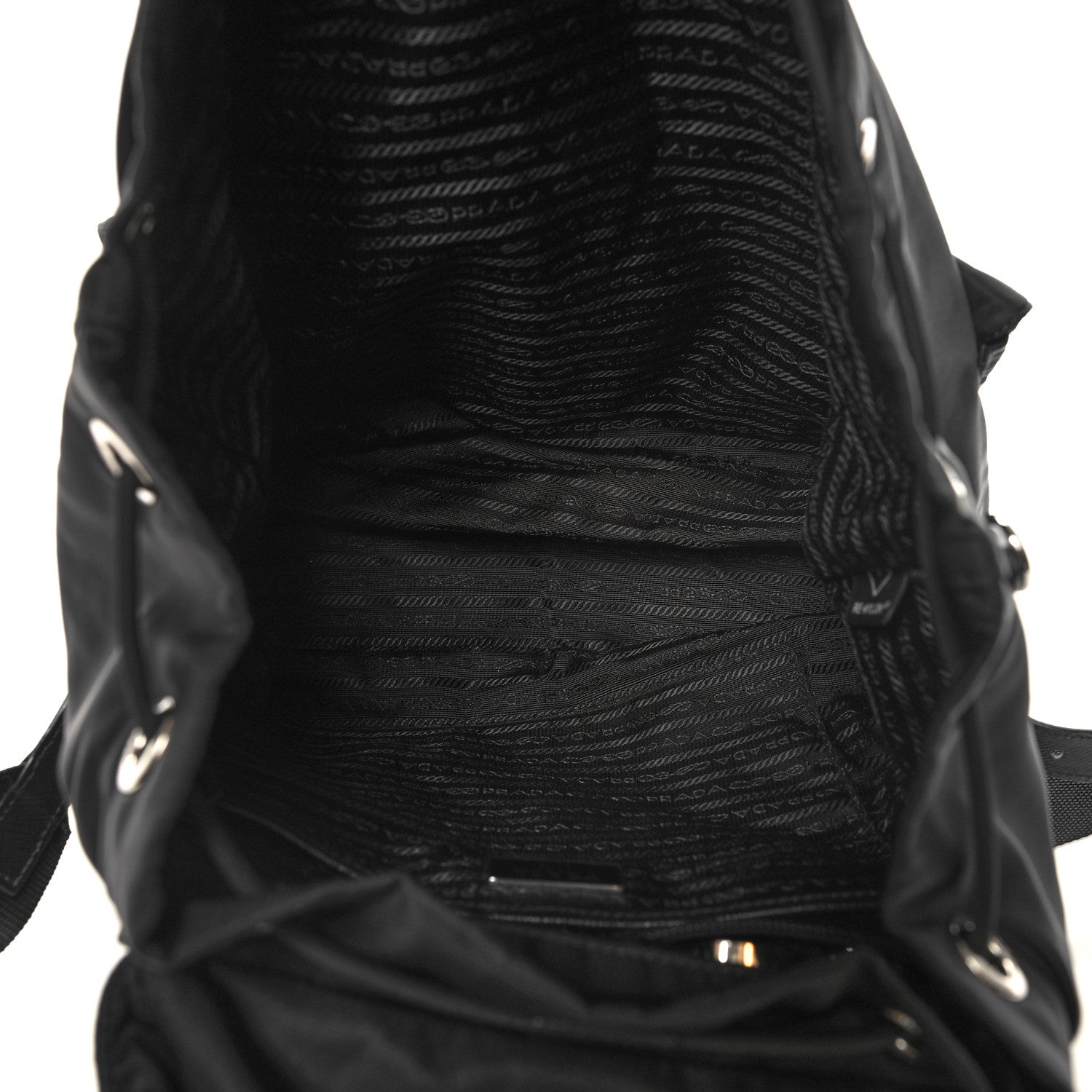 Prada Re-Nylon Saffiano Medium Backpack Black 6 of 11