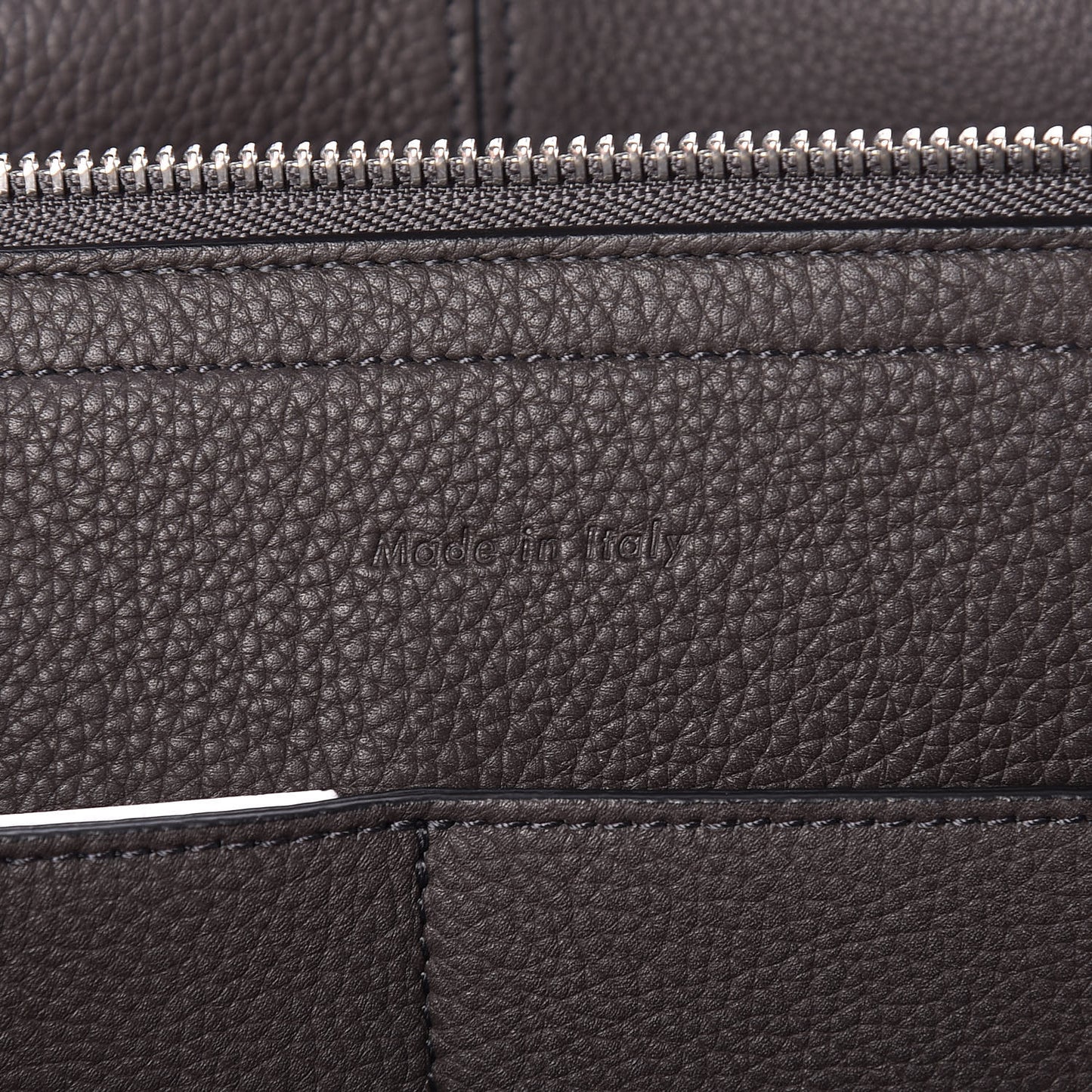 Baby Grained Calfskin Small Tri-Fold Bag Anthracite