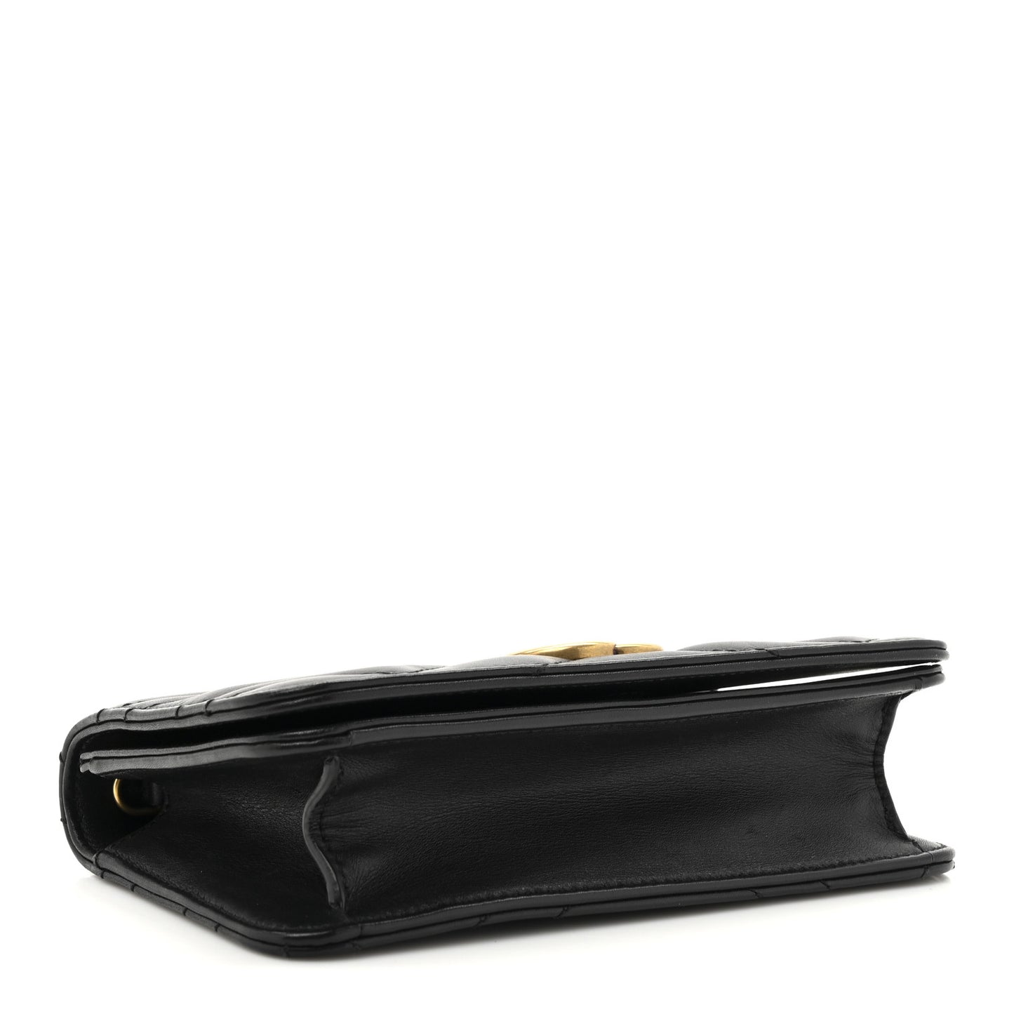 Calfskin Matelasse GG Marmont Mini Bag Black