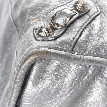Balenciaga Metallic Agneau Giant 12 Silver Hardware City Gris Aluminum 7 of 15