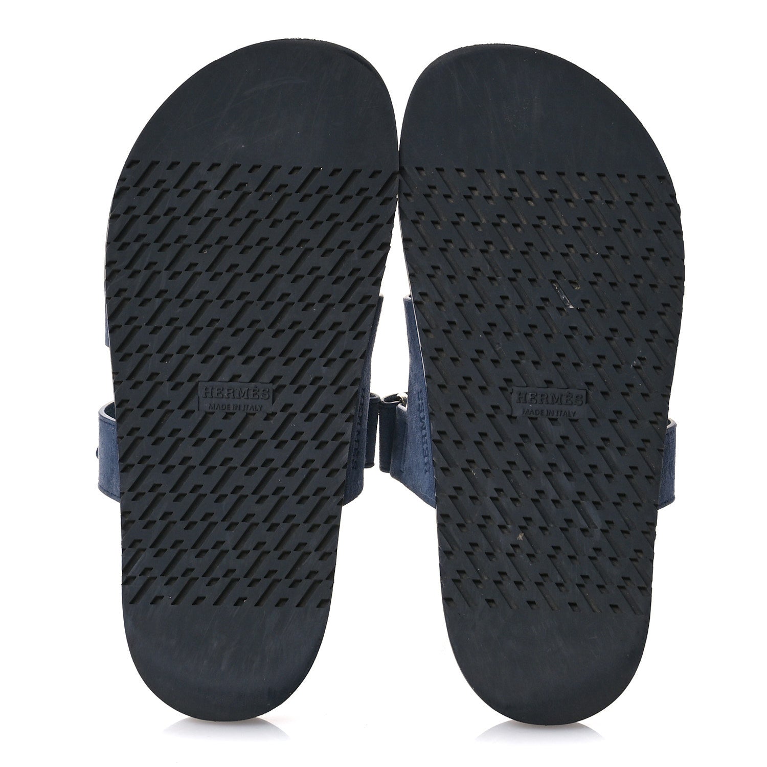 Hermes Suede Goatskin Womens Chypre Sandals 38 Bleu Celeste 5 of 10