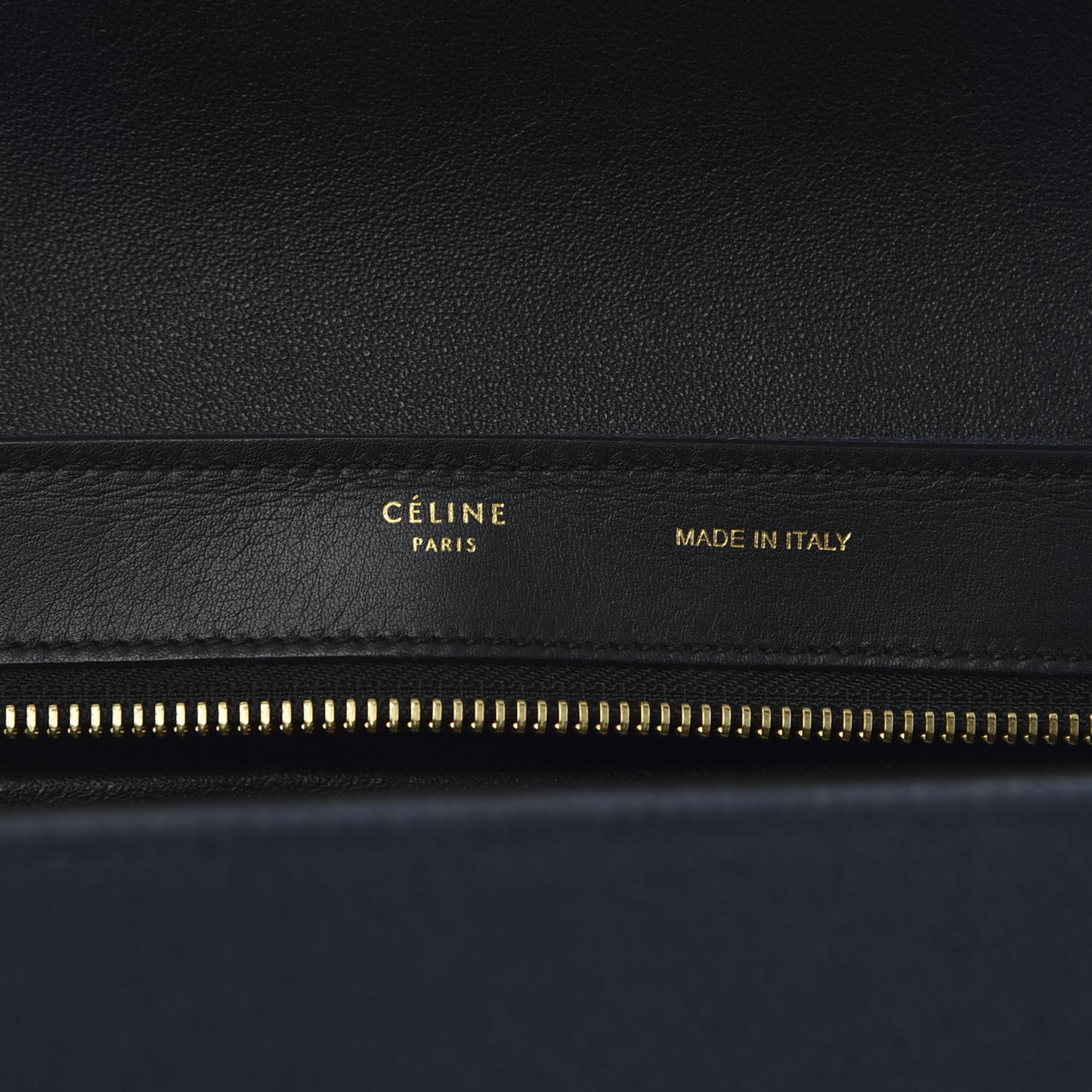 Smooth Calfskin Linen Small Tri-Color Trapeze Black Navy Blue