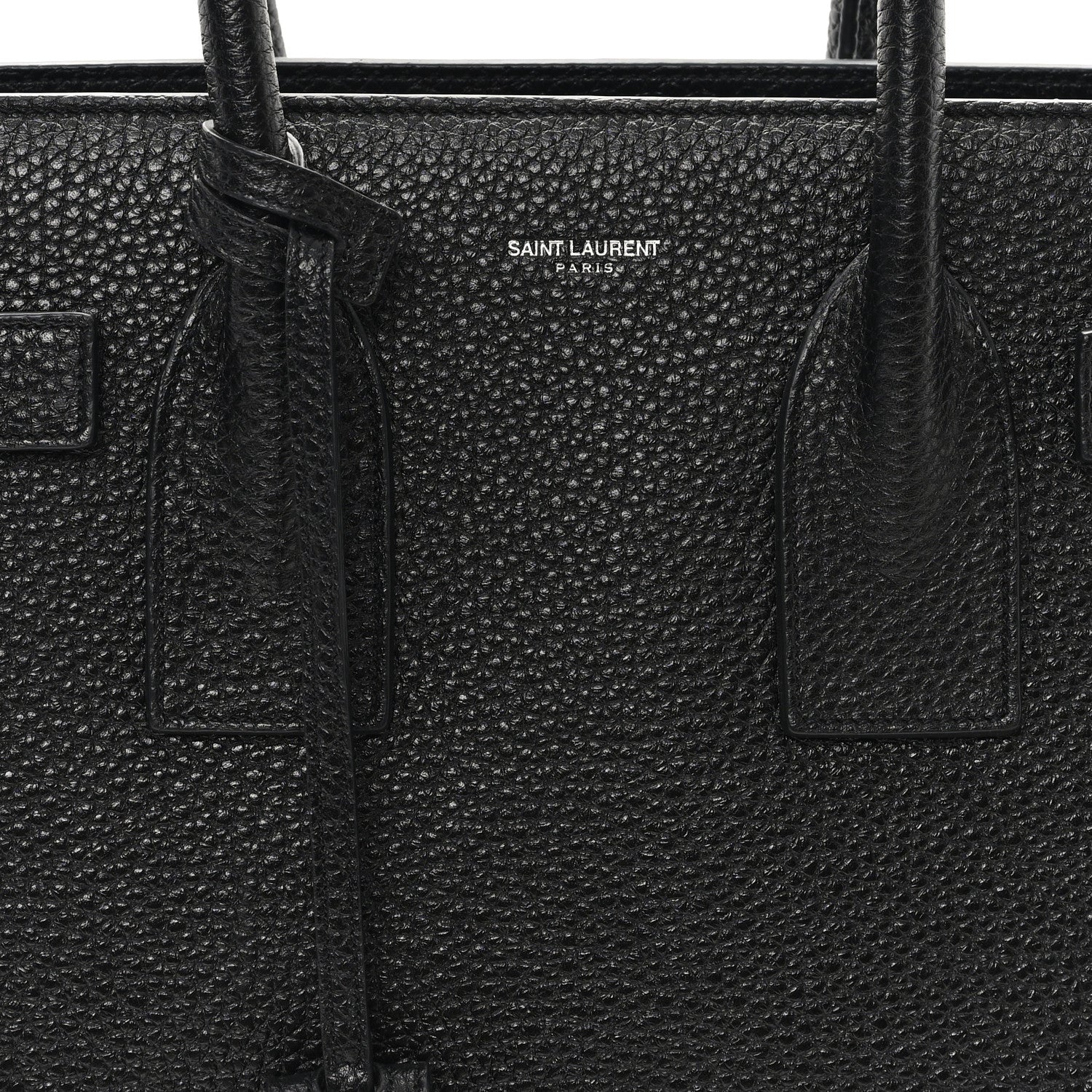 Saint Laurent Grained Calfskin Small Sac De Jour Black 8 of 11