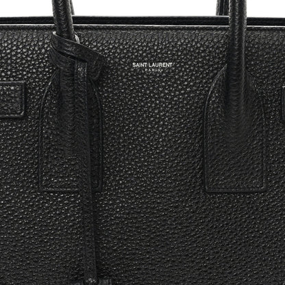 Saint Laurent Grained Calfskin Small Sac De Jour Black 8 of 11