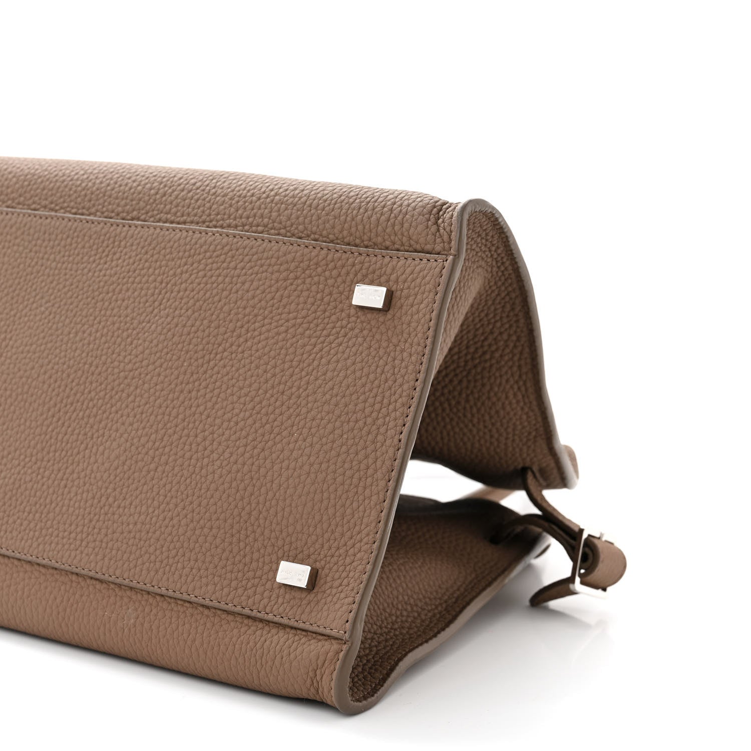 The Row Matte Grained Calfskin Soft Margaux 12 Taupe 9 of 9
