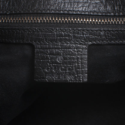 Gucci Monogram Large Horsebit Chain Hobo Black 6 of 7