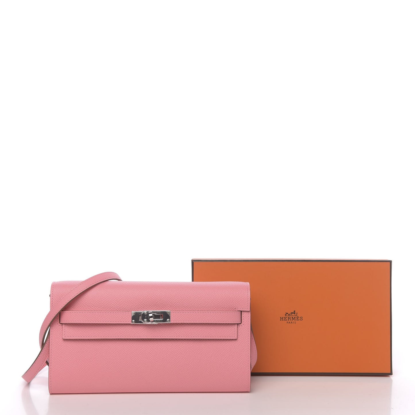 Epsom Kelly Wallet To Go Rose Confetti