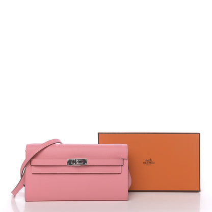 Hermes Epsom Kelly Wallet To Go Rose Confetti 10 of 10