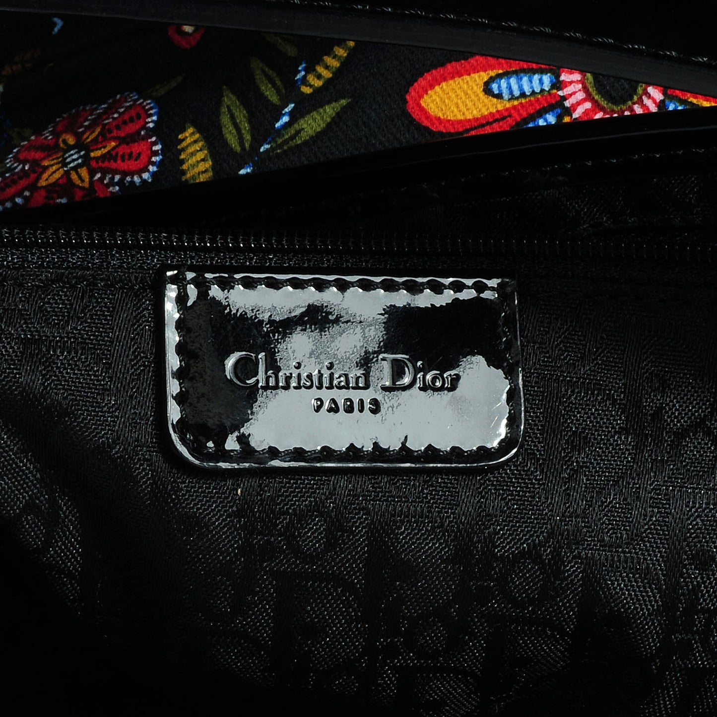Canvas Floral Saddle Black