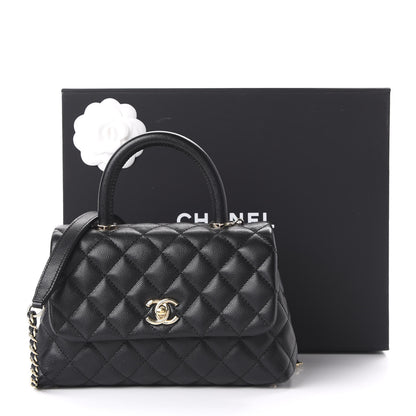 Chanel Caviar Quilted Mini Coco Handle Flap Black 11 of 11
