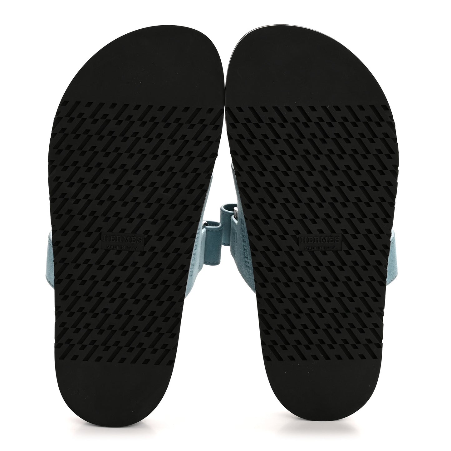 Suede Goatskin Womens Chypre Sandals 38 Bleu Mineral