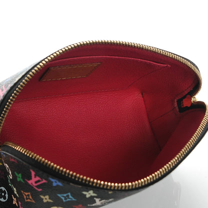 Louis Vuitton Monogram Multicolor Cosmetic Pouch Black Grenade 5 of 8