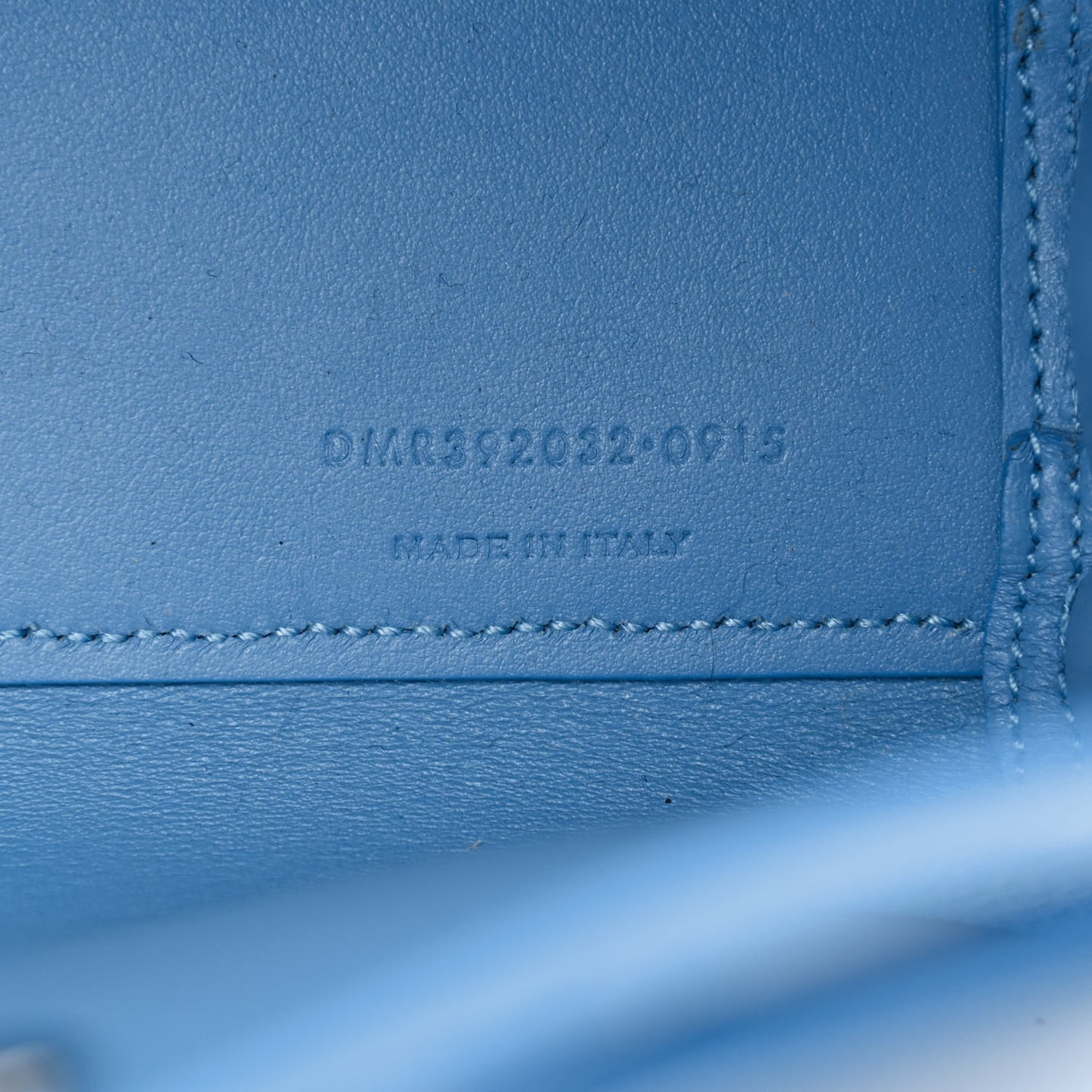 Grained Calfskin Baby Sac De Jour Blue Clair