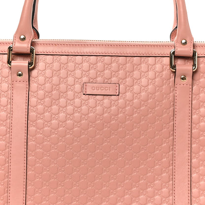 Gucci Soft Microguccissima Medium Zippered Satchel Soft Pink 8 of 10