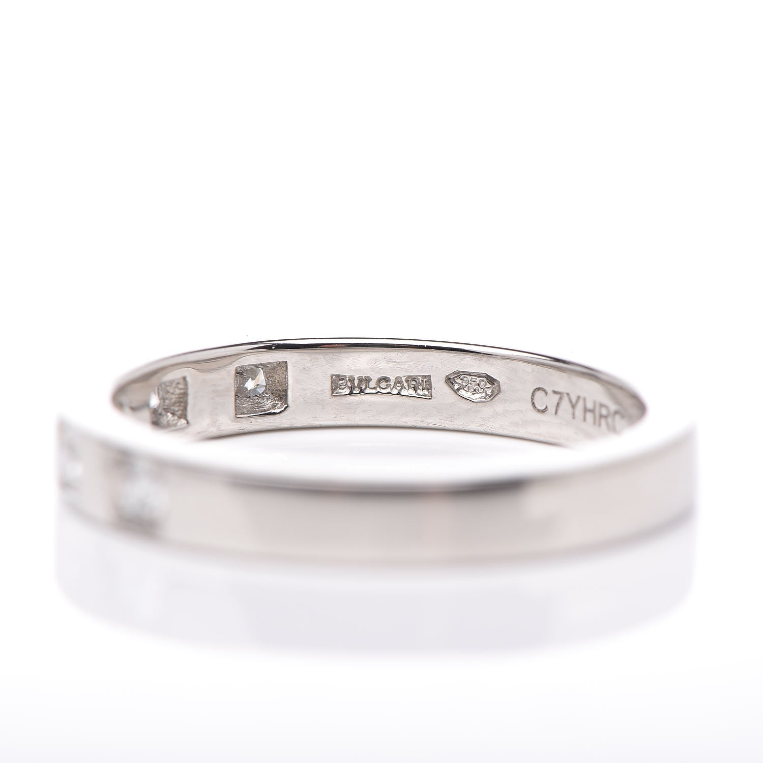 Bulgari Platinum Diamond MarryMe Wedding Band Ring 51 5.75 5 of 7
