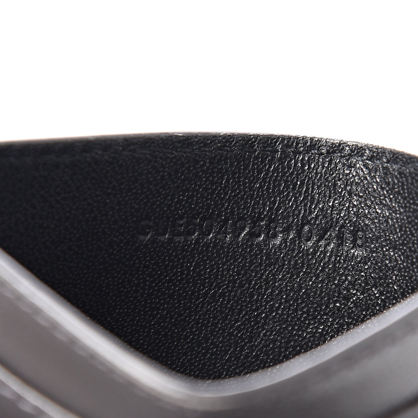 Calfskin Y Quilted Monogram LouLou Credit Card Case Asphalt
