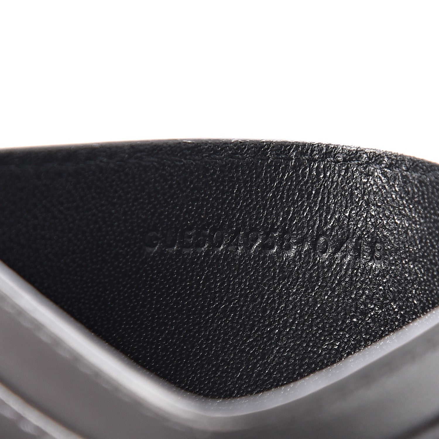 Saint Laurent Calfskin Y Quilted Monogram LouLou Credit Card Case Asphalt 6 of 7