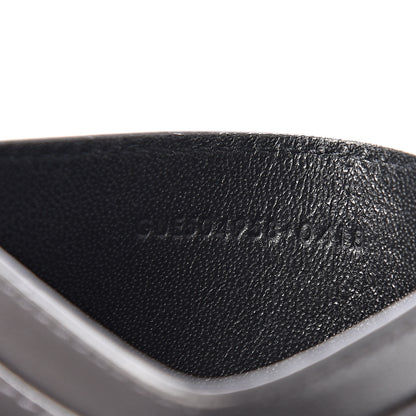Saint Laurent Calfskin Y Quilted Monogram LouLou Credit Card Case Asphalt 6 of 7