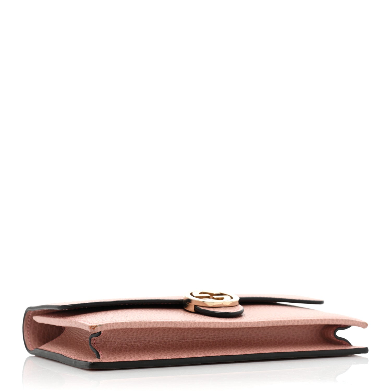 Gucci Dollar Calfskin Interlocking G Chain Wallet Soft Pink 4 of 12