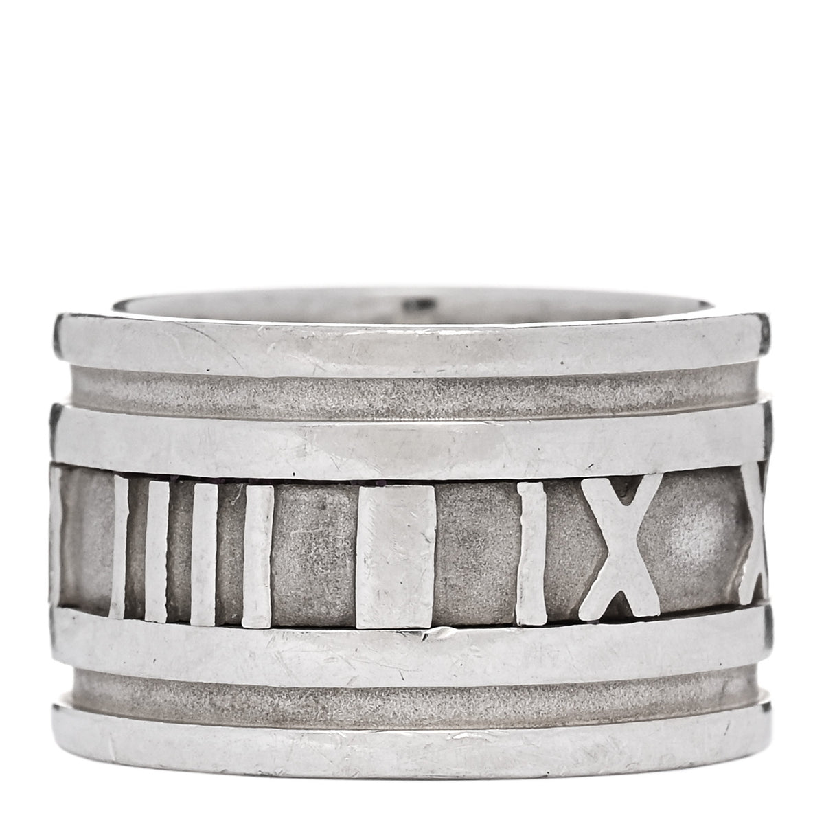 Tiffany Sterling Silver 12mm Atlas Band Ring 49 5 1 of 4