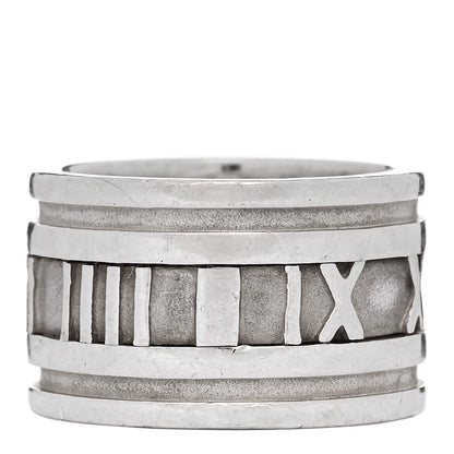 Tiffany Sterling Silver 12mm Atlas Band Ring 49 5 1 of 4