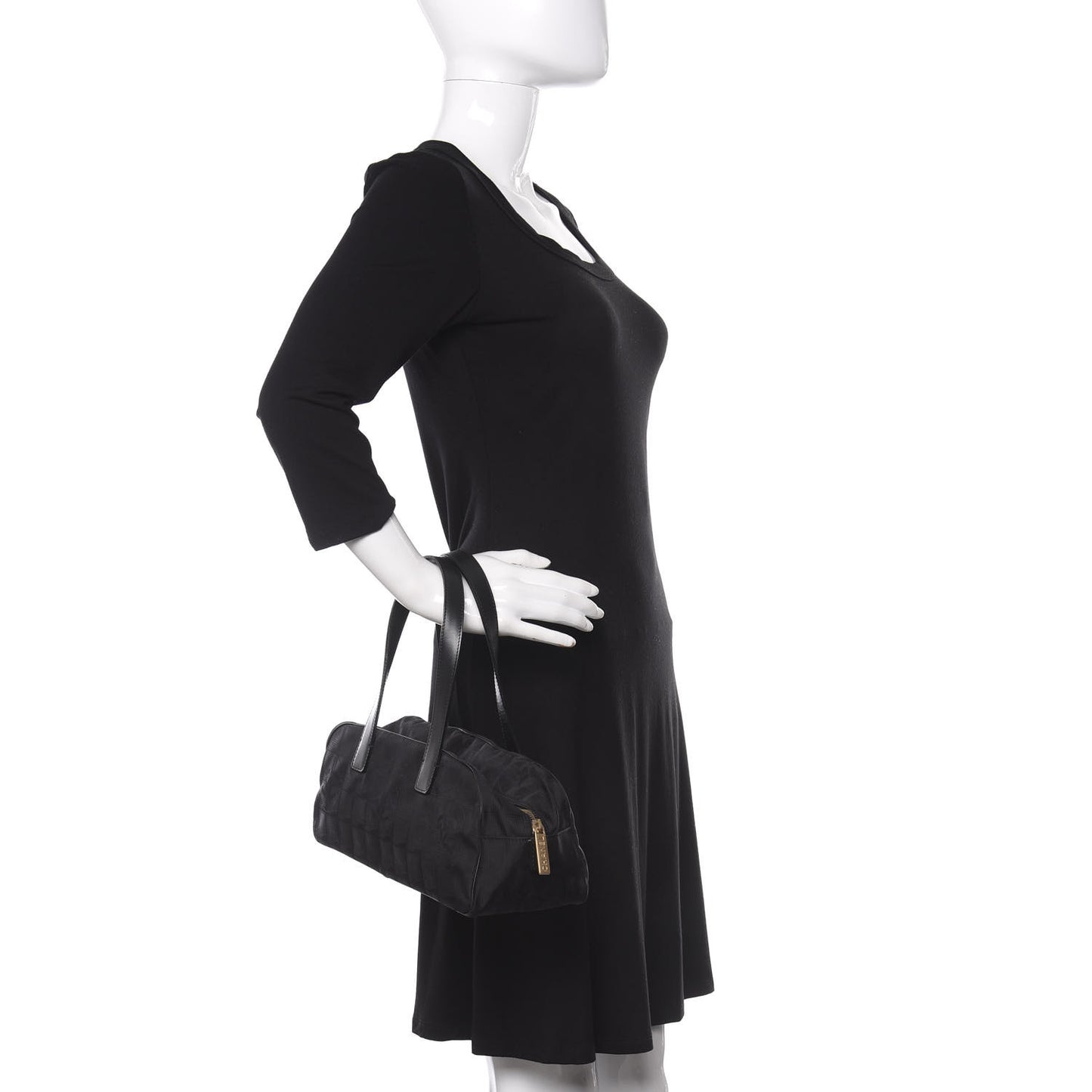 Nylon Travel Bowler Black