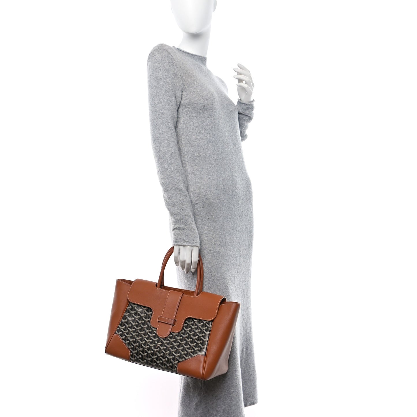 Goyardine Saigon Tote Black Gold