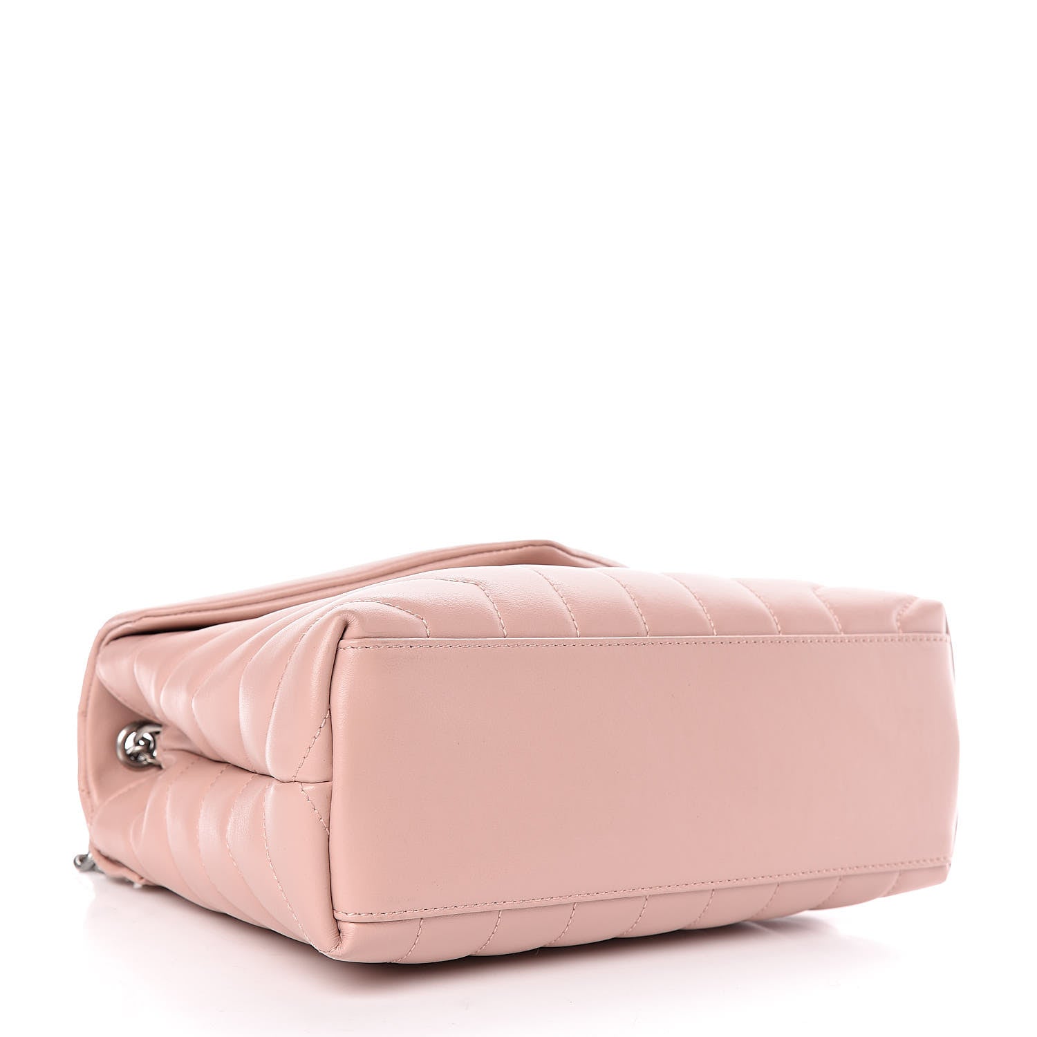 Saint Laurent Calfskin Y Quilted Monogram Small Loulou Chain Satchel Rose Antic 4 of 10