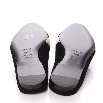 Hermes Veau Doblis Roxane Mules 36.5 Multicolor Black 6 of 8