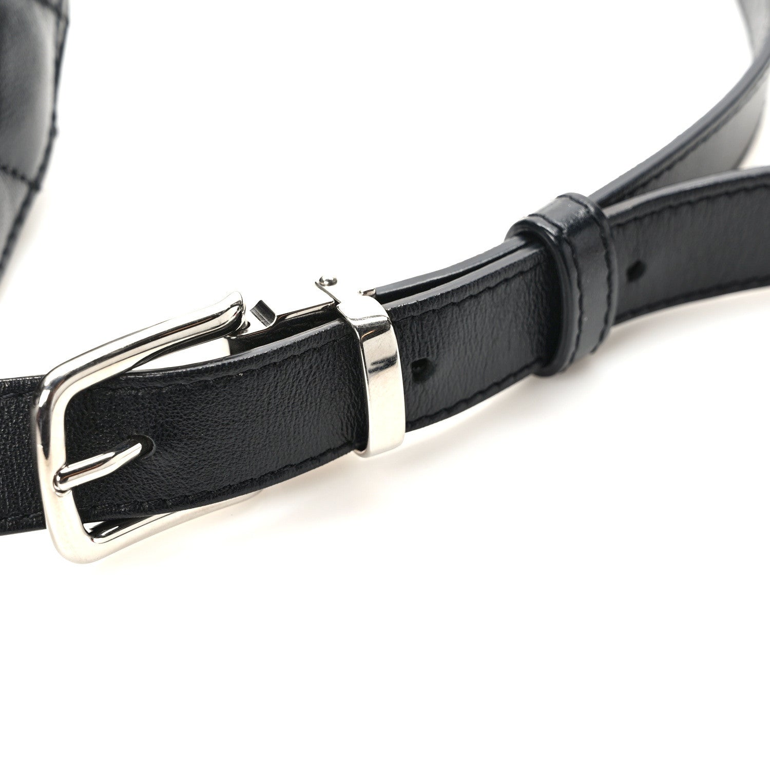 Chanel Lambskin Quilted Waist Belt Bag Black 11 of 12