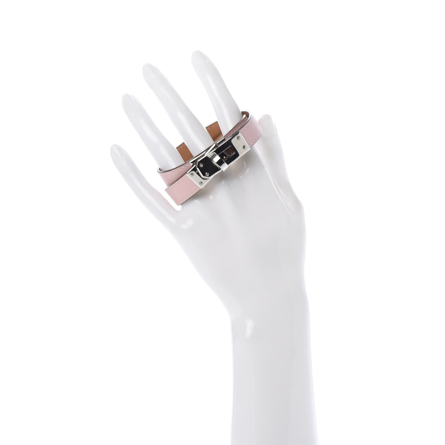 Hermes Swift Kelly Double Tour Bracelet T3 Rose Sakura 2 of 6