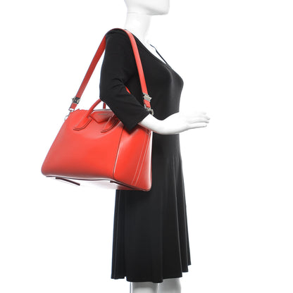 Givenchy Shiny Lord Calfskin Medium Antigona Medium Red 2 of 9