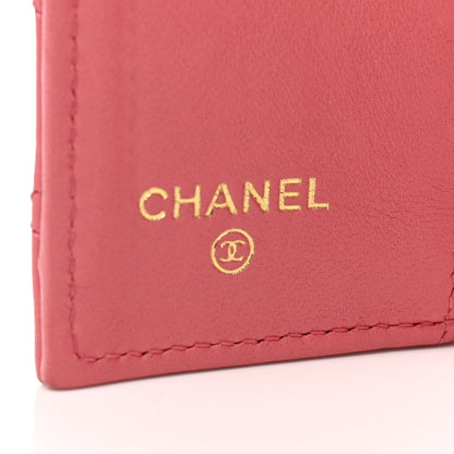 Chanel Lambskin Quilted Small Boy Flap Wallet Pink 6 of 8