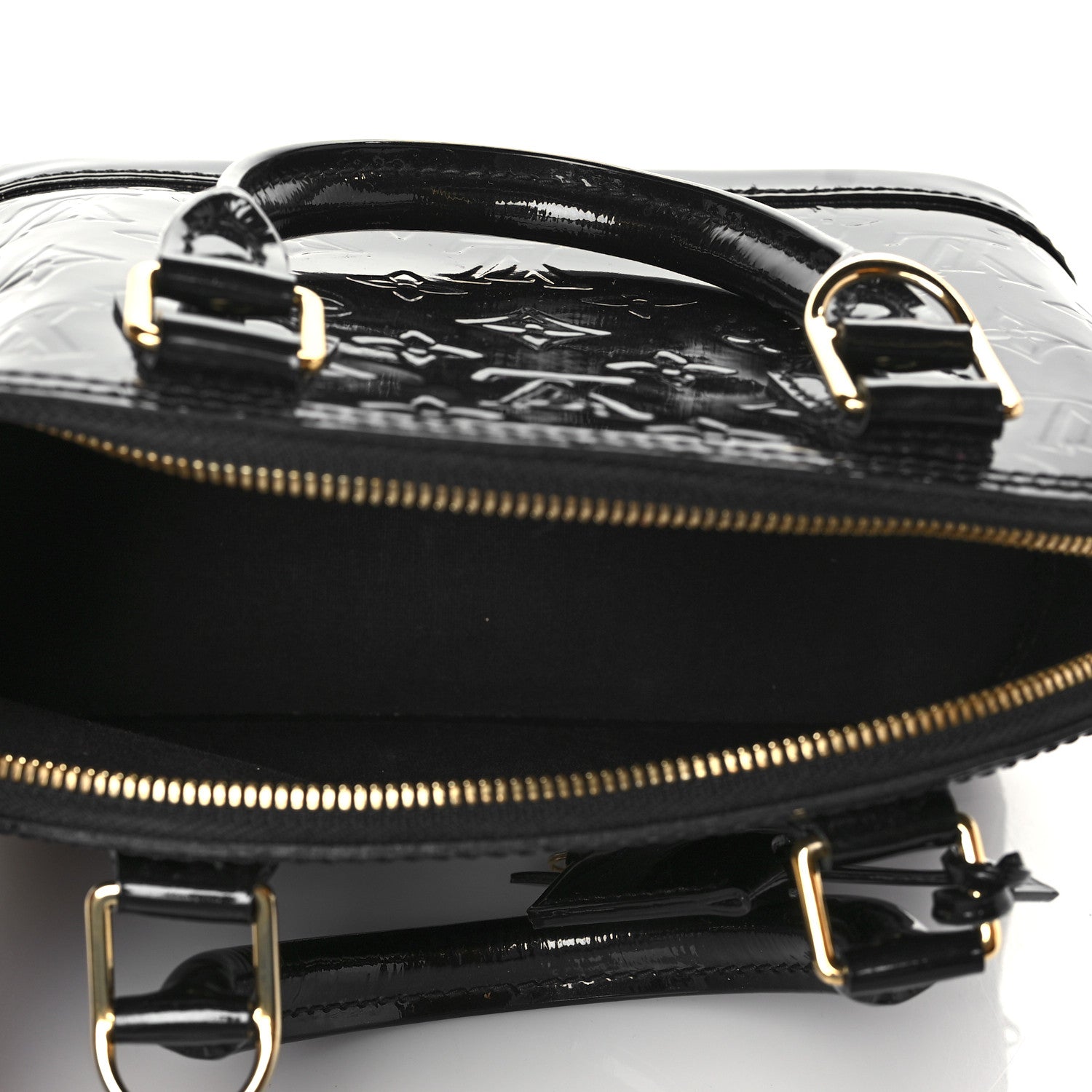 Louis Vuitton Vernis Alma BB Noir Magnetique 5 of 11