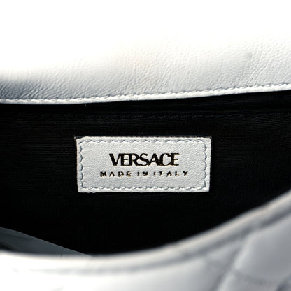 Versace Nappa Quilted Small Medusa Chain Crossbody White 6 of 10