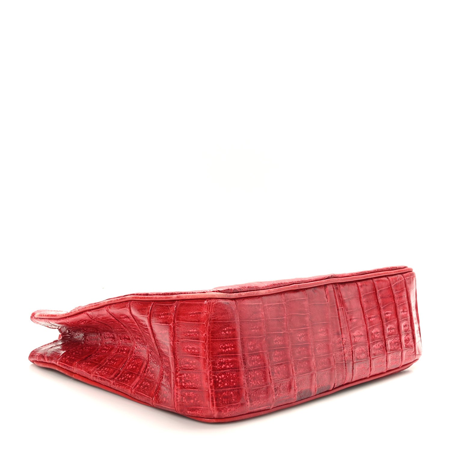 Chanel Alligator Shoulder Bag Red 4 of 10