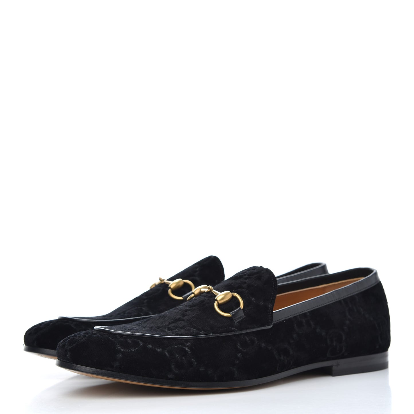 Velvet GG Monogram Horsebit Mens Jordaan Loafers 8.5 Blue