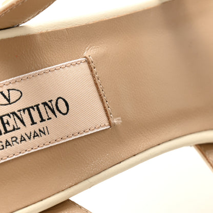 Valentino Garavani Calfskin Rockstud 60mm Caged Slide Sandals 36 Optic White 9 of 11
