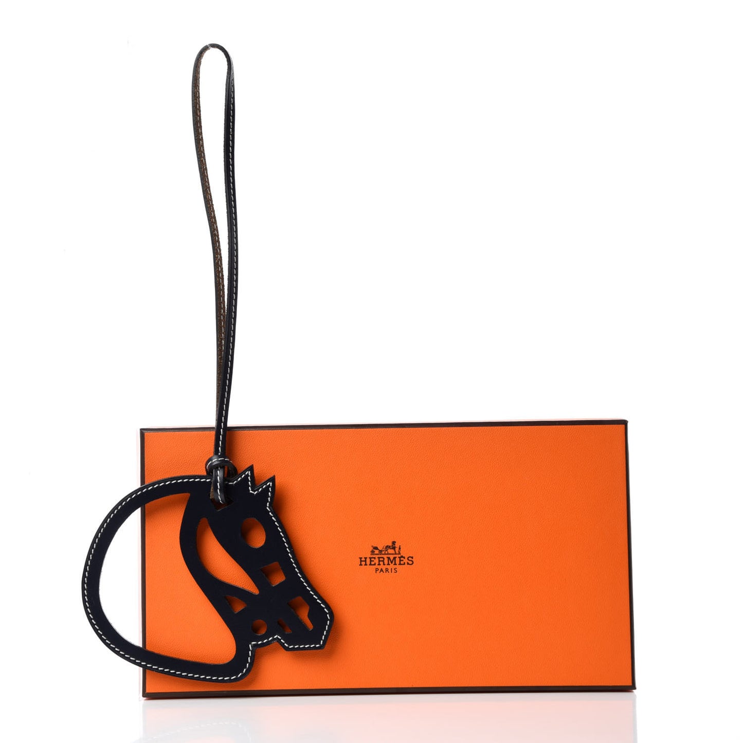 Box Paddock Cheval Horse Bag Charm Black
