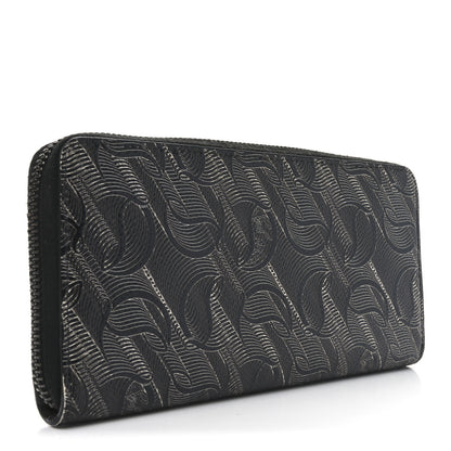 Christian Louboutin CL Canvas Zip Around Wallet Black 3 of 7
