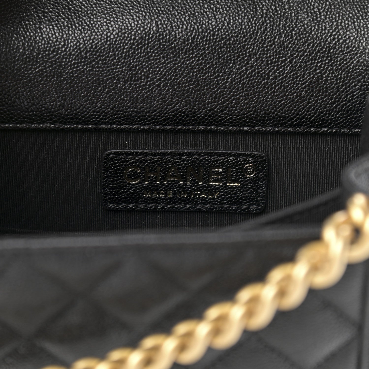 Chanel Caviar Quilted North South Boy Flap Black 6 of 11