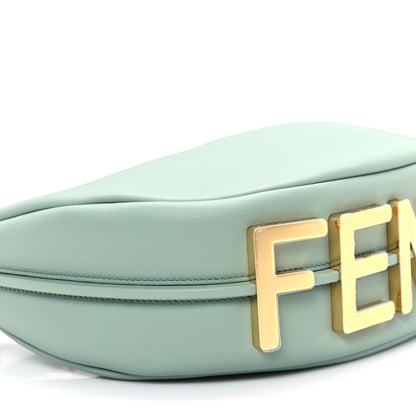Fendi Vitello Grace Matte Small Fendigraphy Hobo Bag Menta 9 of 10