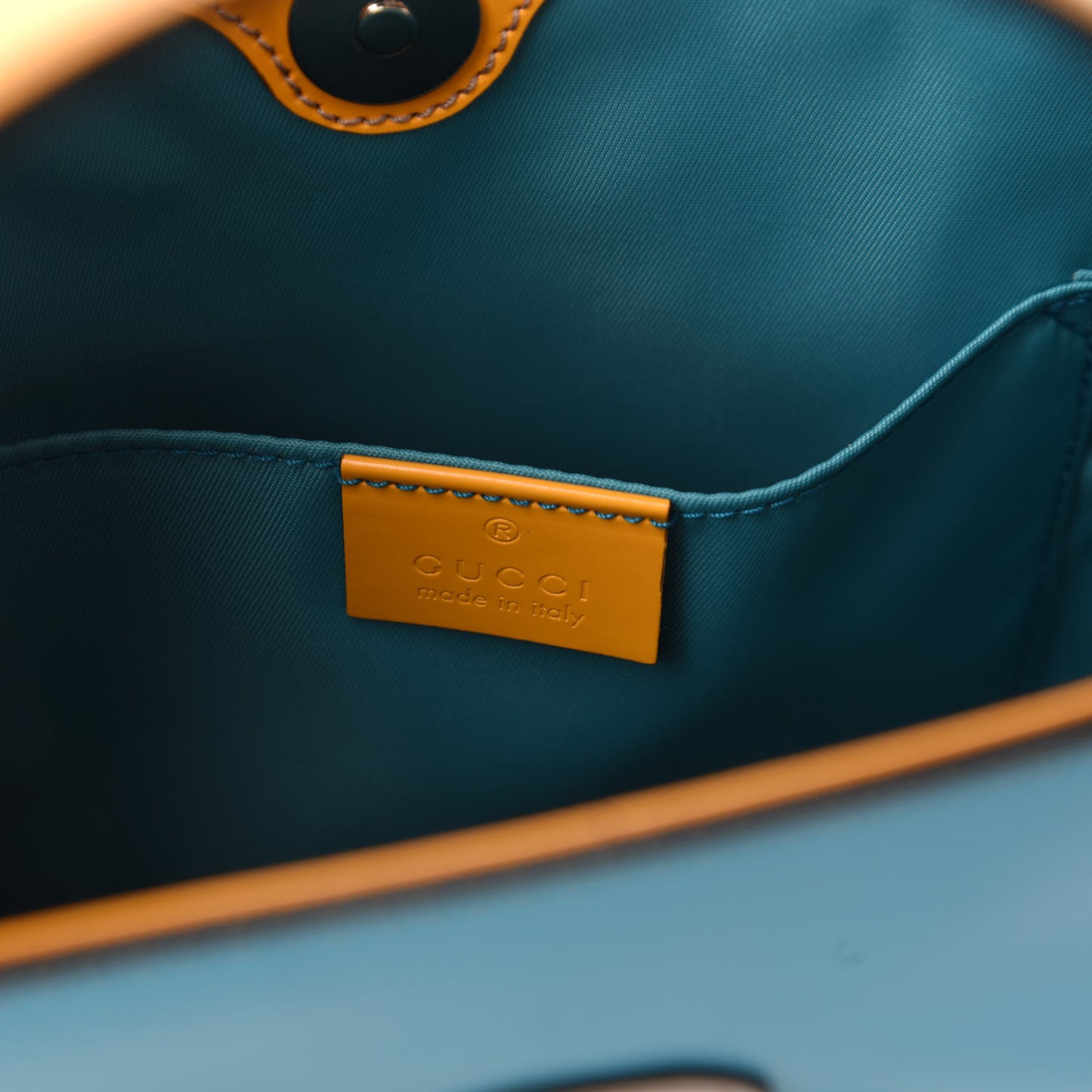 Calfskin Childrens Rainbow Tote Blue