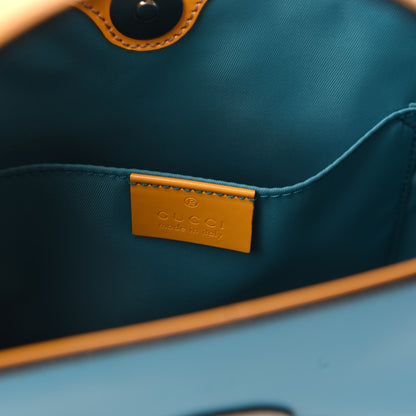 Gucci Calfskin Childrens Rainbow Tote Blue 8 of 10