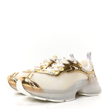 Christian Dior Matte Technical Fabric Mesh Dior Vibe Sneakers 39 White Gold 4 of 9