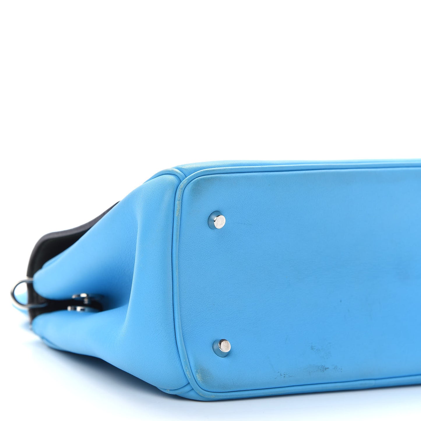 Smooth Calfskin Small Be Dior Flap Blue