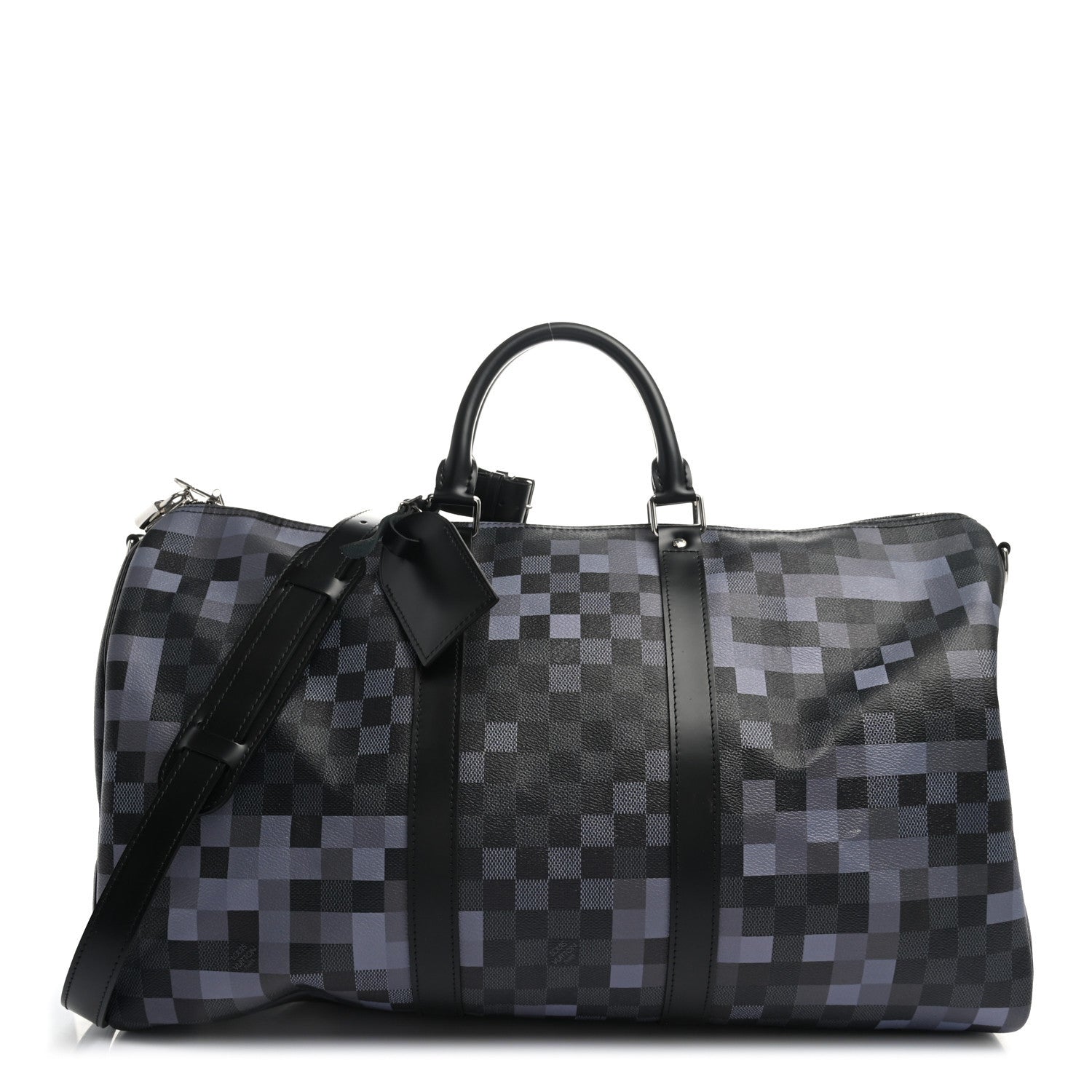 Louis Vuitton Damier Graphite Pixel Keepall Bandouliere 50 Gris 1 of 11
