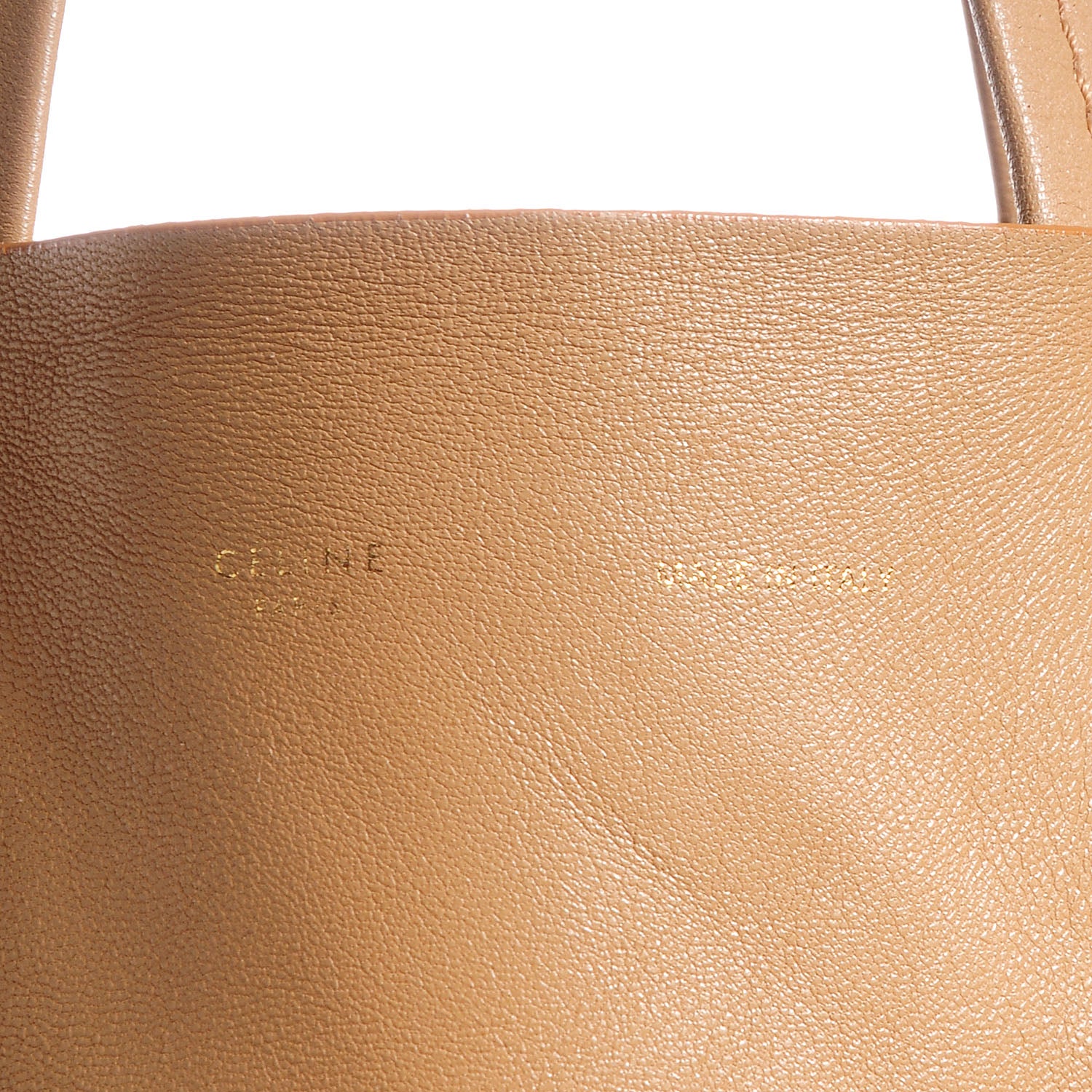 Celine Lambskin Vertical Bi-Cabas Apricot Black 5 of 10